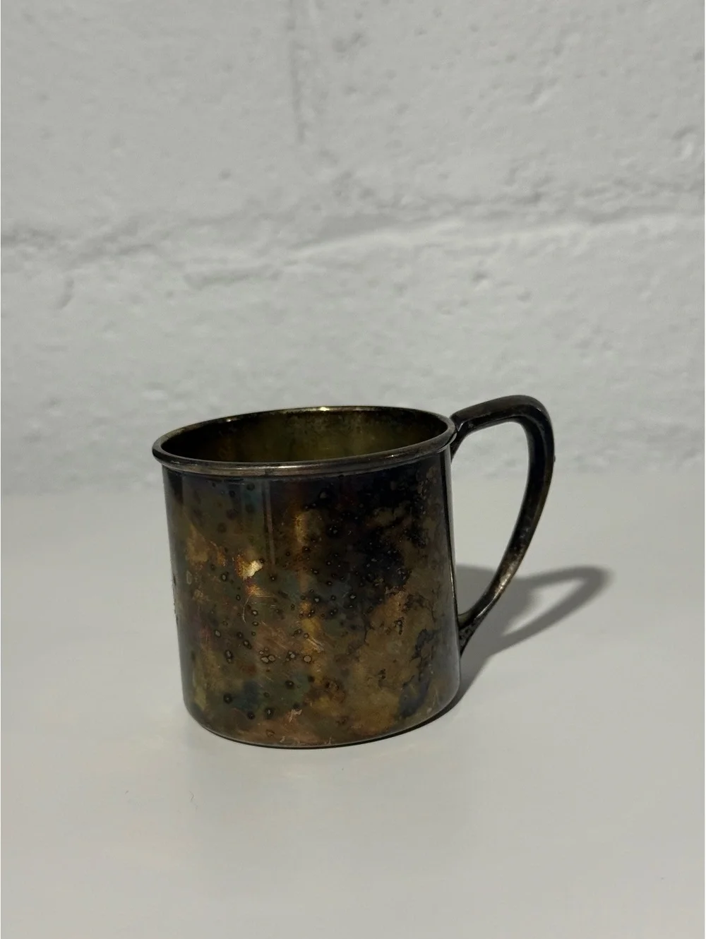 Vintage Oneida silversmiths silverplated baby toddler cup unpersonalized